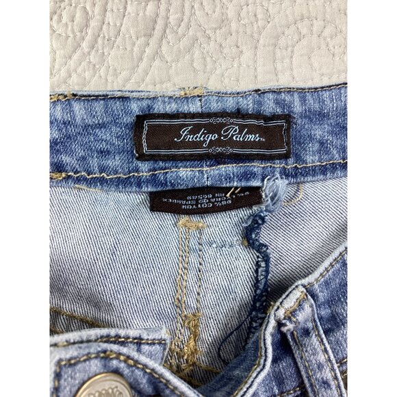 Indigo Palms by Tommy Bahama Capri Pants*Size 12R* Embroidered Back Pockets*EUC - Picture 6 of 12